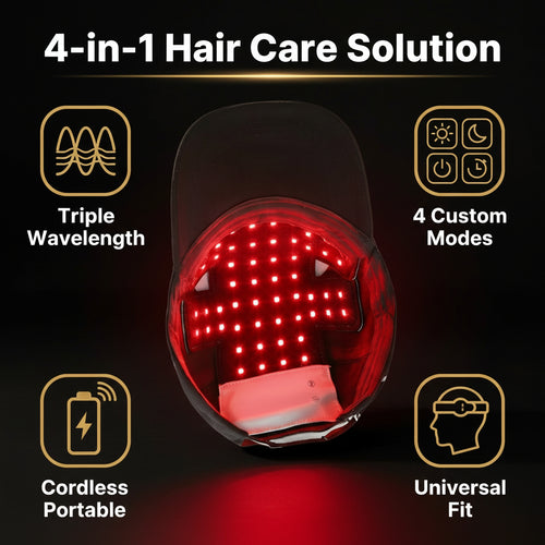Male hair regrowth results with ApexCapilare LED red light therapy
